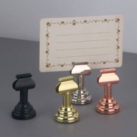 1/3/5Pcs Table Number Holders, Stainless Steel U Shape Place Card Stands Menu Note Clips for Wedding Name Seating Photo Picture