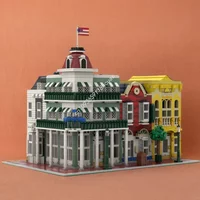 3250pcs MOC Jewelry Store Deluxe Main Street USA Disneying Building Blocks Children Christmas Toy Gift Kids Birthday