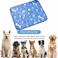 Travel Bed Washable Dog Cooling Pad Breathable Foldable Pet Cooling Mat Soft All Season Kennel Cushion Indoor Sofa Floor