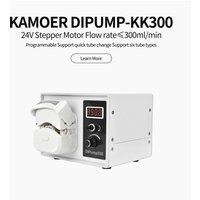 Kamoer 0-300ml/min 4-rotor DIP-KK300 Intelligent High Flow Peristaltic Pump 24V Stepper Motor Adjustable Speed Lab Dosing Pump