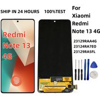 NEW OLED / TFT for Xiaomi Redmi Note 13 4G 23129RAA4G 23124RA7EO Lcd Display Digital Touch Screen Display Replacement with frame