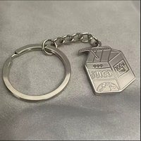 JUICE WRLD 999 Necklace Key Chain Pendant Creative Beverage Box Chunky Keychain Jewelry Gifts for Men Women Key Ring Accessories