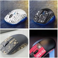 Pre-Cut Mouse Grip Tape for Superlight Non-Slip Sweat-Absorbent Lizard Skin Texture DIY Handmade Anti-Slip Sticker Gaming Mouse
