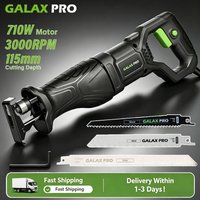GALAX PRO Säbelsäge, 710 W, leistungsstarker Motor, 3000 SPM, elektrische Säbelsäge, 115 mm maximale Schnitttiefe, Schreinerwerkzeuge für Metall, PVC