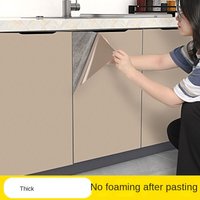Kitchen Cabinets Waterproof Oil-proof Self-adhesive Vinyl Wallpaper Thickened PVC Contact Paper Desktop Door Furniture Stickers