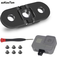 Metal Tripod Mount Adapter For GoPro Hero 13 12 11 10 9 Mount Base Action Camera 1/4'' Hole Tripod Monopod Adapter Accessories