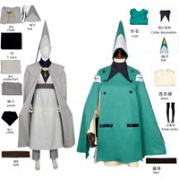 Fantasy magic academy style long skirt pointed hat suit anime role play costume