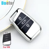 For Volkswagen VW Magotan Passat B8 Skoda A7 Smart Protector 3 Buttons TPU Remote TPU Car Key Fob Bag Cover Case