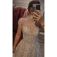 Aenyrst Haute Couture Prom Dresses Exquisite Rhinestones Evening Dresses Luxury Arabic Dubai Dress Wedding Guest Dresses