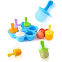 Ice Cream Mold Silicone Popsicle Bar Reusable Non-stick Ice Cube Tray Homemade Food for Kids Mini DIY Family Party Essentials