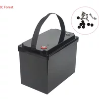 12V LiFePO4 Battery Storage Box Housing Removable Lithium Battery Case for 50Ah 90Ah 105Ah RV Caravan Solar Cells Marine UPS