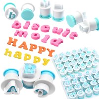 26pcs/set Capital & Lowercase Letters Cookie Cutters for Baking, Cake Decorating, DIY Biscuit, Fondant, Sugarcraft YMY