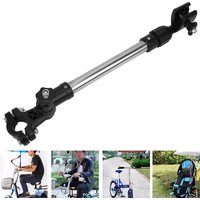 Umbrella Bracket Support Mount Adjustable Sunshade Stainless Steel for Wheelchair Stroller Cycling Bike Umbrella Mount