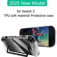 Transparent TPU Case for Switch 2 Case Soft Clear Cover for Switch 2 2025 Gaming Accessories Shockproof Anti-fall Shell