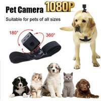 Pet Camera 1080p Sports Camera Portable Magnetic Suction 120 ° Wide-angle Field Of View Wearable Camera Dog Walking Cat Recorder