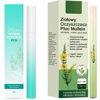 2 Kinds Herbal Diffuser Pen with Extracts of Mullein Mints Rosemary Natural for Lung Cleansing Clear Breathing Improvement 1/3PC