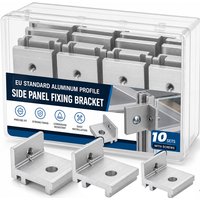 Aluminum Fixing Side Panel Bracket Shelf Side Panel Support Corner Fixing Bracket Machine Frame Construction Profile Fixing Part