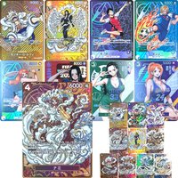 Anime characters ONE PIECE Nico Robin Nami DIY Homemade Bronzing texture Cool Game toys Christmas birthday gift Collection card