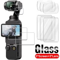 For DJI OSMO Pocket 3 Screen Protectors & Camera Lens HD Tempered Glass Film Full Coverage Protective Film For DJI Osmo Pocket 3