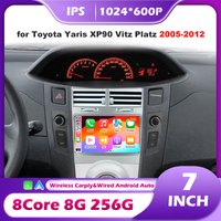 Android 16 Auto For Toyota Yaris XP90 Vitz Platz 2005-2011 Car Radio Multimedia Video Player Carplay Touch Screen GPS Navigation