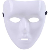 Creative DIY White Blank Mask For Cosplay Halloween Masquerade Performance Full Face Hand-Painted Props For Party 1/3/5PCS