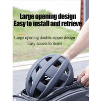 AliExpress Multi-Function Bike Bag Large Capacity ShoulderHand Carry Bag with Reflective Strips Layered Storage Cycling Commuter Bag