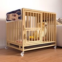 Dog House Outdoor Insulation Medium Dog Indoor with Toilet Fence Dog Crate for Large Dogs Pet Crate modern kennel Double Doors