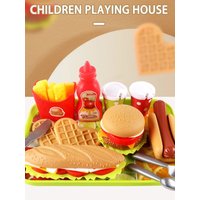 13-Piece, Fast Food Set, Children's Simulation Toys, Detachable Toys, Birthday Gifts, Suitable for Children, Boys and Girls.