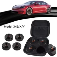 NEW 1/4Pcs Car Rubber Lifting Jack Pad With Storage Box Tool Chassis For Tesla Model 3 Y S X Lift Point Adapter