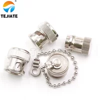 BNC dust cap BNC short circuit with needle BNC plug / male and female dust cap BNC metal protective cover with chain