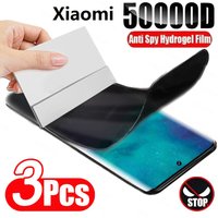 3Pcs Privacy Hydrogel Film For Xiaomi Mi 14T Pro 13T 12T 11T 10T 9T Note 10 Screen Protector Without Fingerprint Unlocking