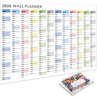 2026 Wall Hanging Calendar Annual Planner Agenda Organizer Calendar Planner Sheet Memo Pad To Do List Schedule