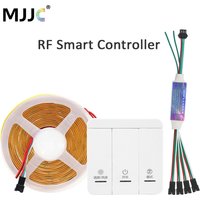 WS2811 COB IC Fließendes Wasser Fluss LED Streifen Licht DC 24V Warm Kühles Weiß Flex Band EIN AUS Sync Fernbedienung lineare Band Lampe
