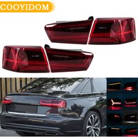 Car Tail Light For Audi A6 C7 Sedan 2013 2015 2016 2017-2019 Rear Taillight Turn Signal Dynamic Signal 4G5945093E 4G5945094E