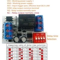 1 Channel Car Delay Power-off Switch Module DC 12V Car Timing NC COM NO Three Contacts Relay