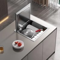 AliExpress HAOYUNMA Electric Stainless Steel Countertop Dishwasher for Singles & Couples 1-Hour Cycle 5 Place Settings for RV Use