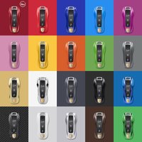 Solid Color ABS Car Key Case Cover Accessories For Porsche Panamera 2017 Cayenne 2018 2019 911 2020 2021 2022 2023 2024 Taycan