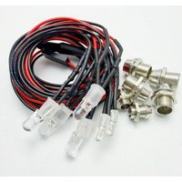 RC LED Headlights 2/4/6/8 Red White 3/5mm LED Lights Night Headlamps Taillight for RC Car Model Truck Crawler Drift Car