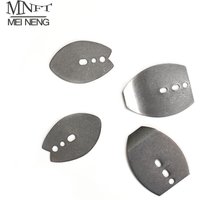 10Pcs Stainless Steel Swim Jig Dancer Jig Blade Chatter Style Bait Fishing Lure Parts for Angling
