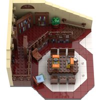MOC Buffy the Vampire Slayer: Sunnydale High School Library Bricks Sunnydale High School Library Building Blocks Model Toys Gift