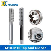 Schraub gewinde bohrer und Matrizen satz hss metrisch rechts Maschinen stecker 2 Stück Kit Gewinde werkzeuge m10 m12 m14 m15 m16