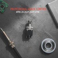 1/2Pcs Foot Latching Or Momentary Type Guitar Effects Switch High Temperature Resistance Foot Switch PBS24-202P Six
