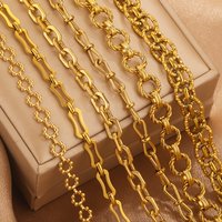 1 Meter PVD vergoldeter Edelstahl dicke große schwere Ketten für Schmuckherstellung Halskette Armband DIY Schmuck Ketten finden