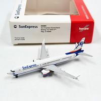 Diecast Herpa 1:500 Scale SunExpress 737 MAX 9 534291 Alloy Aircraft Model