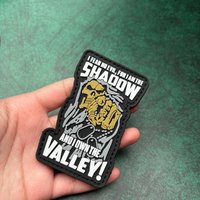 A Skull Pvc Soft Rubber Morale Badge Patch - Sticker with Glow-In-The-Dark Effect, Suitable for Hats, Clothes, Backpacks, Jackets, Vests - Embroidered Patch
