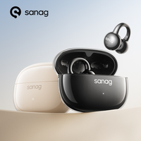 Słuchawki Sanag Z60S z klipsem na ucho, słuchawki OWS z dźwiękiem HiFi, słuchawki otwarte na ucho, słuchawki bezprzewodowe Bluetooth Audífonos, wyprze
