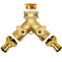 Garden tools, double-pass water distributors, nipple ball valves, garden connectors, three-way splitters, and Y-type hose distri