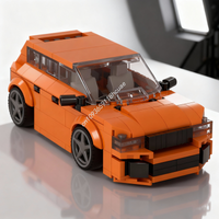 278pcs MOC Škoda Fabia I Rs City Champions Model Building Blocks Toy Christmas Gifts Construction DIY Creative Education