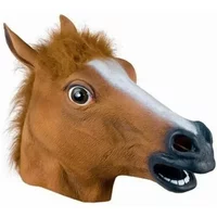 Party Funny and Funny Festival Horse Head Mask Headgear NEW Simulation Horse Head Mask Cosplay Costume