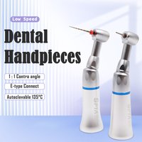 Dental Contra Angle FG1.6 CA2.35 Bur Typ E-typ Push button Low Speed Kit 1:1 Externe Wasser Spray Air Turbine handstücke